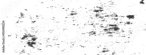 Black and White Distressed Grunge Texture Overlay Vector Graphic Element for Aged and Worn Effects