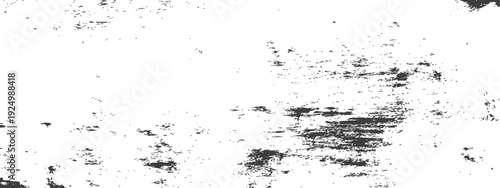 Distressed Black and White Grunge Texture Overlay Vector Background Element