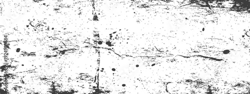 Grungy Black and White Distressed Texture Background with Speckles and Scratches