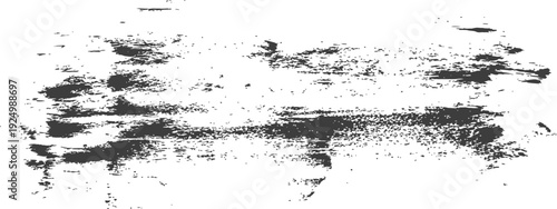 Distressed Grunge Brush Stroke Texture Vector Abstract Dark Gray Paint Smear Element