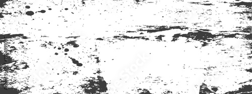 Black and White Grunge Distressed Overlay Texture with Ink Splatters and Scratches