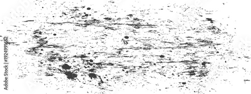 Black and white distressed grunge texture with paint splatters and scratched surface overlay