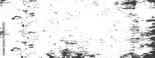 Black and white distressed grunge texture overlay for graphic design projects and vintage photo effects