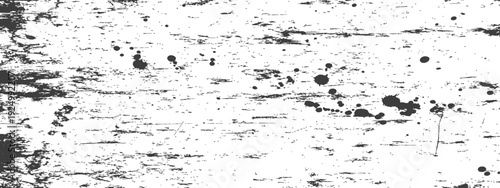 Black and White Grunge Distressed Texture with Paint Splatters and Scratches Rustic Worn Surface Overlay Background