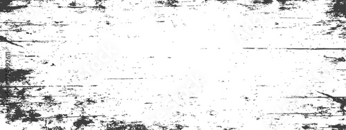Distressed Grunge Texture Overlay Black and White Vector Background