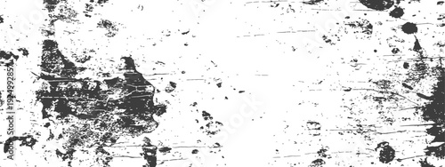 Distressed Black and White Grunge Texture Overlay Vector Background (1)