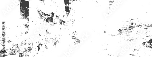 Distressed Grunge Texture Overlay with Rough Speckled and Scratched Black and White Pattern