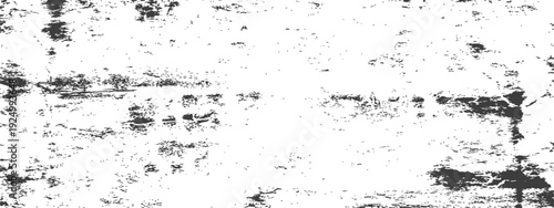 Grungy Distressed Black and White Vector Texture Background Overlay