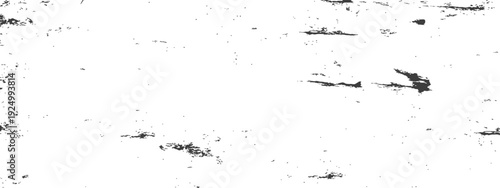 Distressed Grunge Texture Overlay with Black Specks and Scratches on White Background Vector