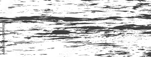 Black and White Grunge Wood Grain Texture Distressed Overlay Background Vector Abstract Rough Surface