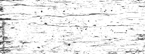 Seamless Black and White Distressed Grunge Texture with Rough Wood Grain and Splatters