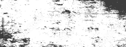 Monochrome Distressed Grunge Texture Overlay Vector Background