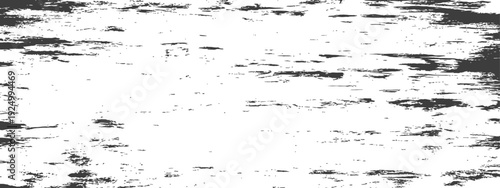 Grungy Horizontal Distressed Texture Overlay Abstract Background in Black and White