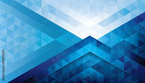 Modern triangles background, Abstract Geometric blue triangle background. Abstract Triangle shapes design. Creative ideas for business presentations, template, banner