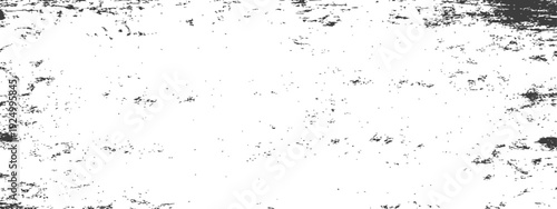 Rough Distressed Black and White Grunge Texture Vector Overlay Background Element