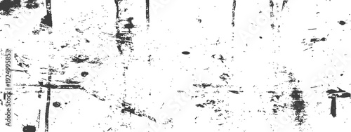 Black and White Grunge Distressed Overlay Texture with Scratches and Splatters