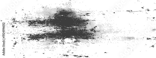 Distressed Halftone Grunge Texture Overlay Background Vector