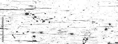 Distressed Grunge Texture with Ink Splatters and Scratched Lines Black and White Overlay Background