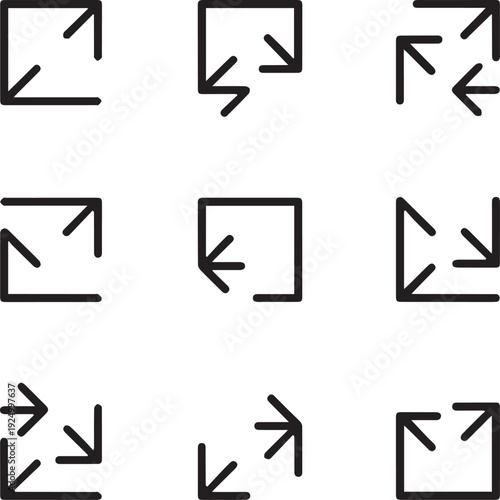 Free Download Expand Screen Arrow Icon - GFXLoad