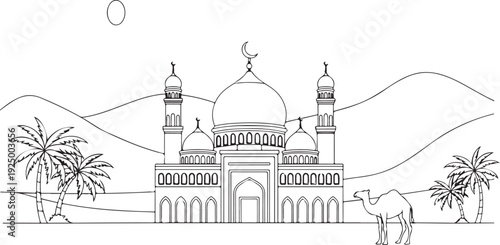 taj mahal vector illustration