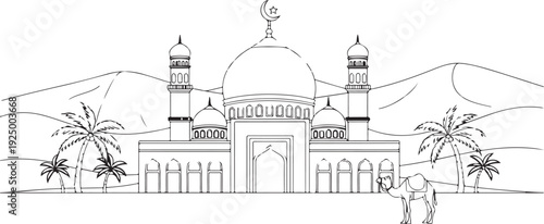 taj mahal vector illustration