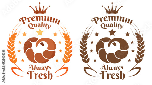Bakery emblem. Vector decoration element for bakery shop or cafe