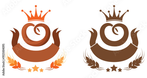 Bakery emblem. Vector decoration element for bakery shop or cafe