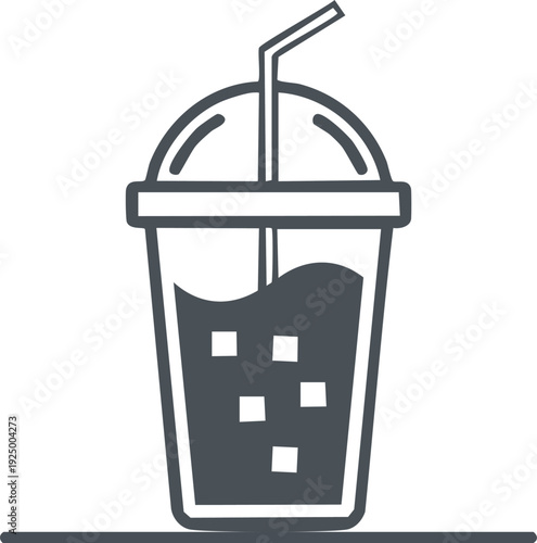 Design an editable monochrome drink icon library for web interfaces.