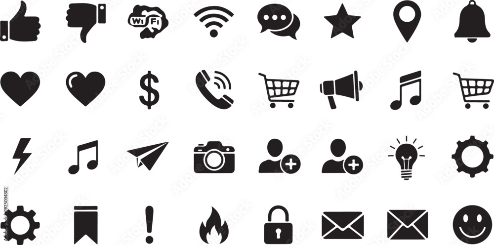 Obraz premium set of icons for web