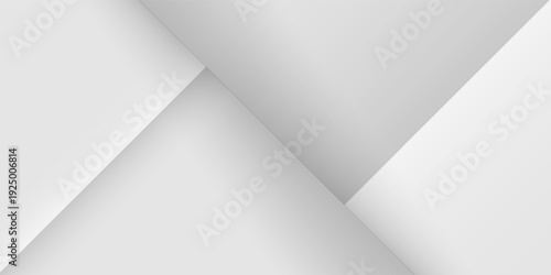 Minimal White and Gray Abstract Background with 3D Corner Wall and Soft Shadow. Suit for banner, web, brochure, pamflet and presentation