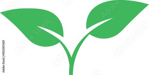 Logo green leaf ecology nature element vector