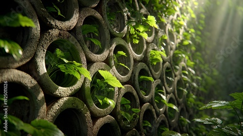 Beautiful natural greenery and lush foliage in outdoor landscape showcasing peaceful environment, scenic forest, garden, and eco-friendly natural scenery