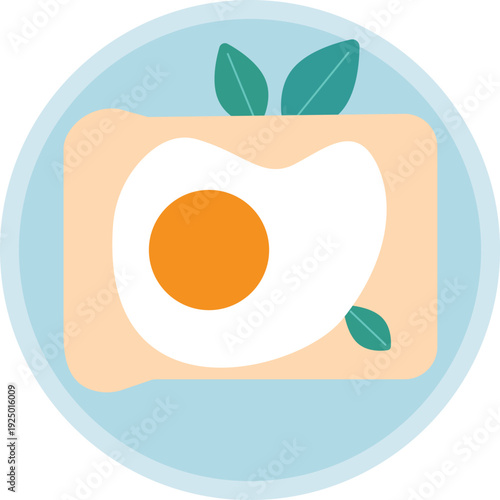 Breakfast Toast with Sunny Side Up Egg