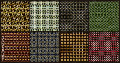 Geometric pattern in art deco style