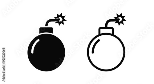 Two black and white bomb icons with lit fuses are displayed