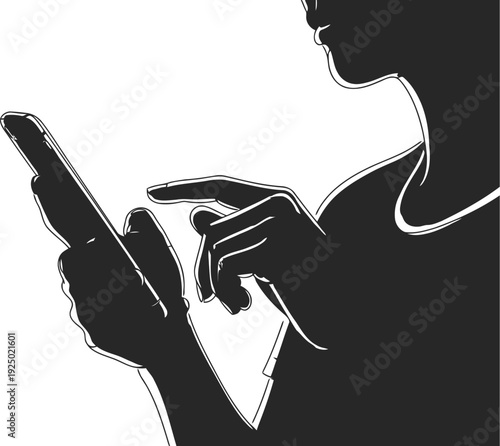 Person s hands holding and texting on a smartphone