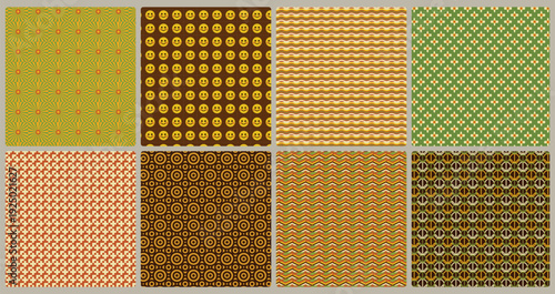 Retro 70s pattern bundle