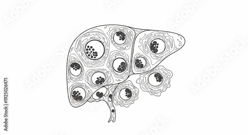 Microscopic view of cells within an organ structure