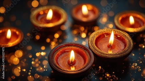 Beautifully lit candles create a warm and inviting atmosphere during a festive celebration at night