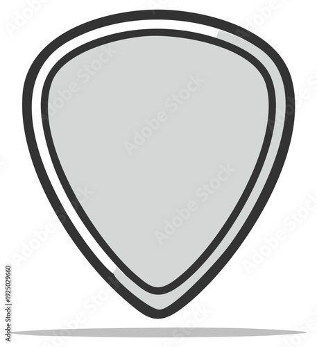 Guitar Pick Illustration Classic Style Music Accessories Rock and Roll Band Instrument Item