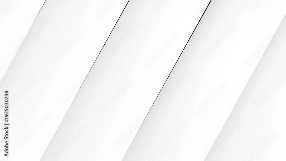Obraz premium Abstract white and gray diagonal background with soft shadows