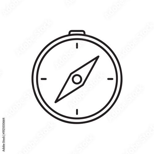 Compass navigation tool for direction finding and orientation  used for hiking and travel