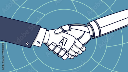 Human Professional and Collaborative Robot (Cobot) Working Together in Modern Industrial Workspace