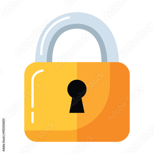 Digital Security Symbol: A golden padlock, standing as a potent symbol of digital security, embodies protection, privacy, and the safeguarding of sensitive information within the virtual realm.