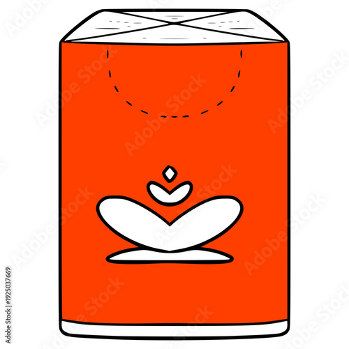 small pack tissues illustration hand drawn isolated vector