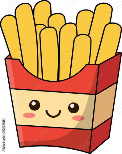 Cute Kawaii French Fries Box