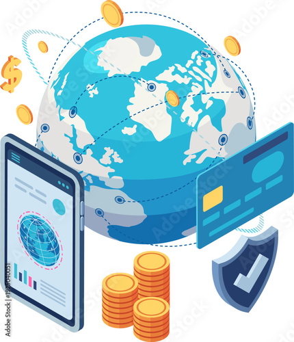 Isometric Global Money Transfer and Online Banking