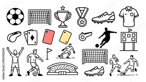 Soccer icon set