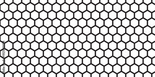 Seamless chain link fence pattern with metallic hexagonal mesh texture background