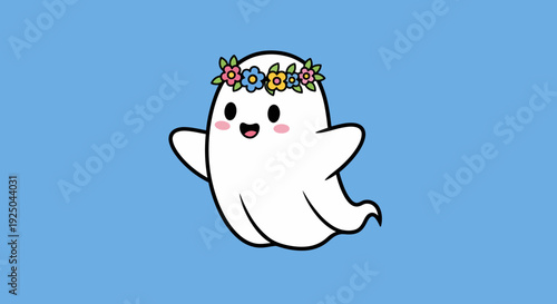 Cartoon Ghost Character.
